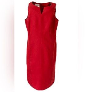 Gianni Red Midi Dress Size 10